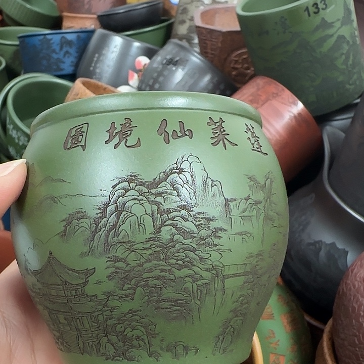 紫砂茶杯紫砂主人杯大放漏！