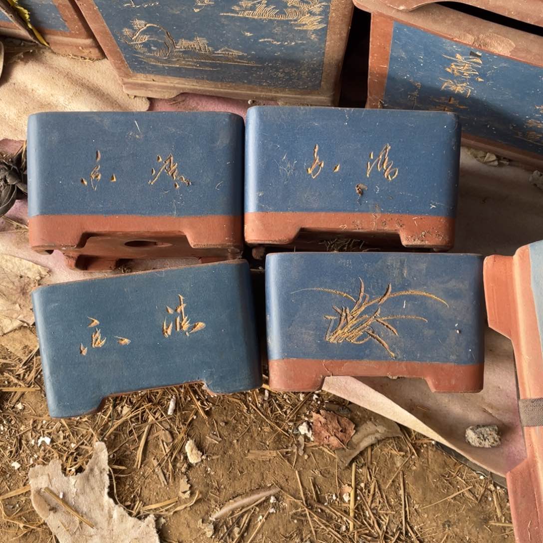 紫砂四方 20*12 一组四只 