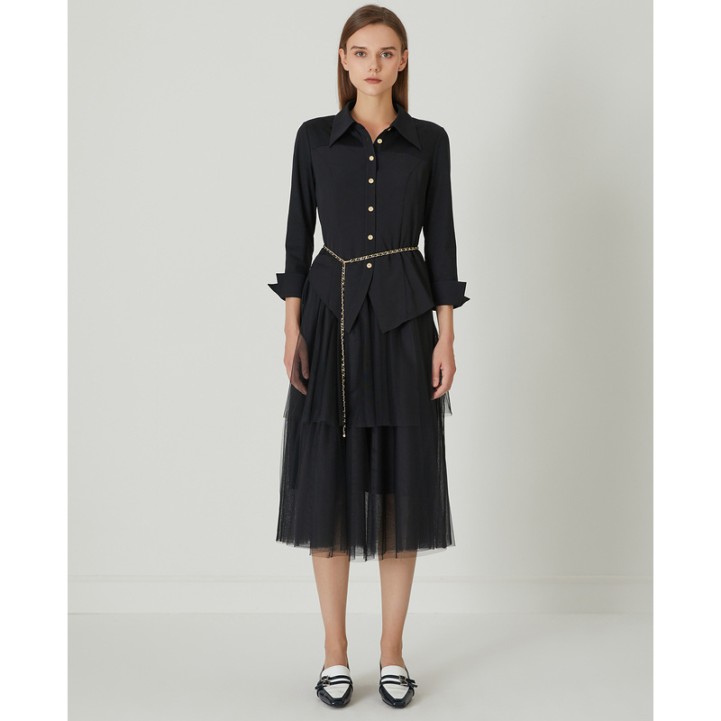 【丽公主专属】莱芙艾迪儿中长袖连衣裙1E1L94022