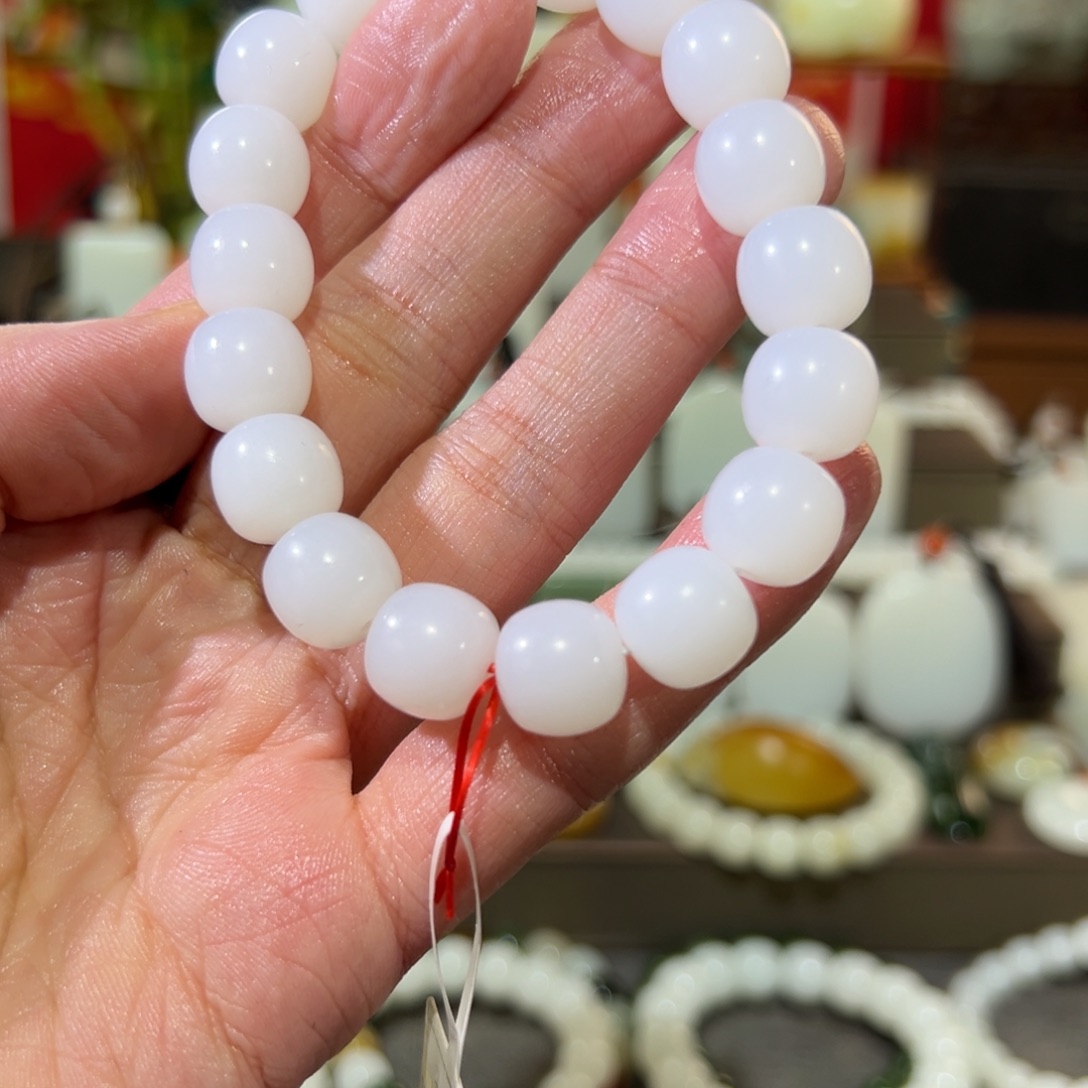 和田玉手链未镶嵌用****7