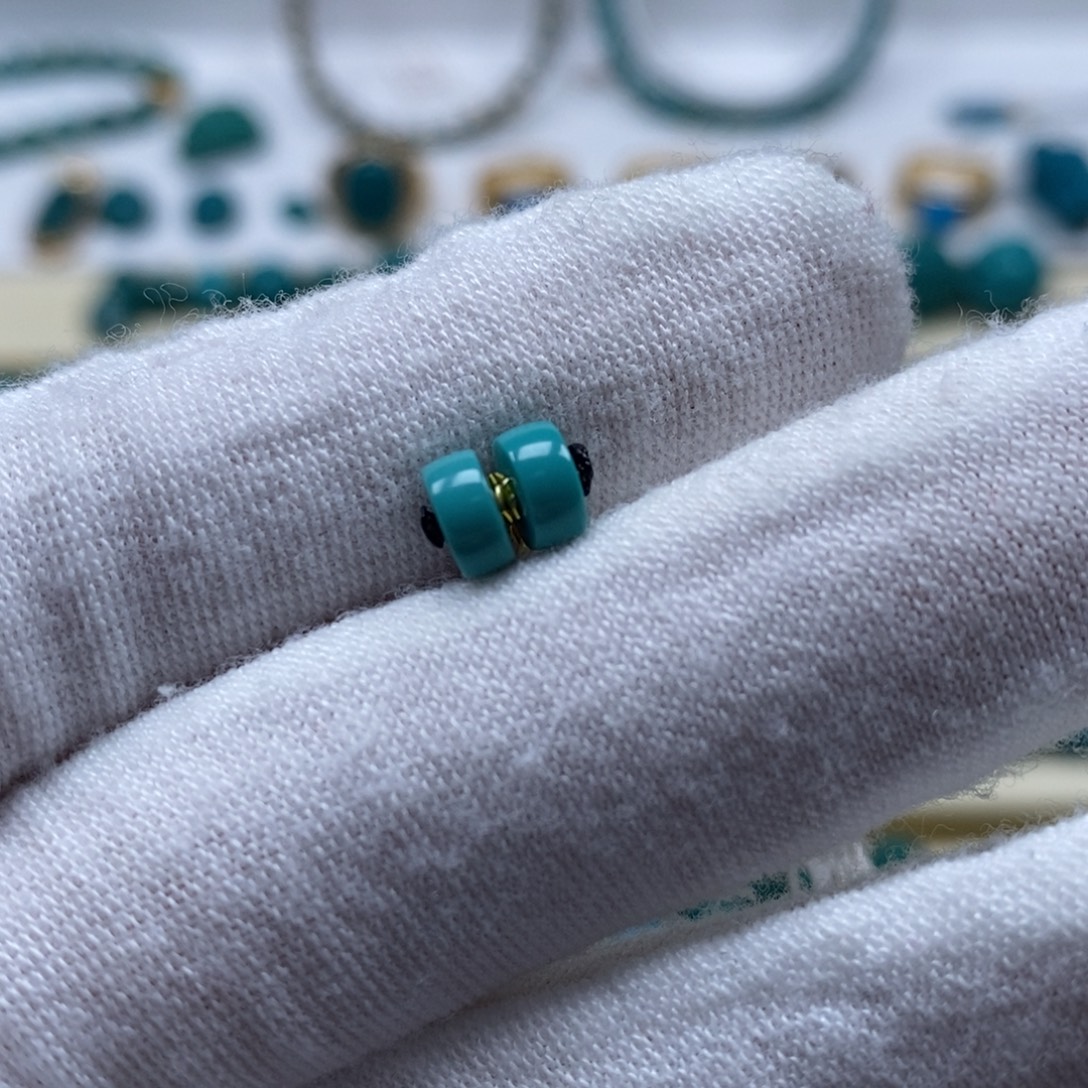 绿松石未镶嵌珠宝奇石5.6mm