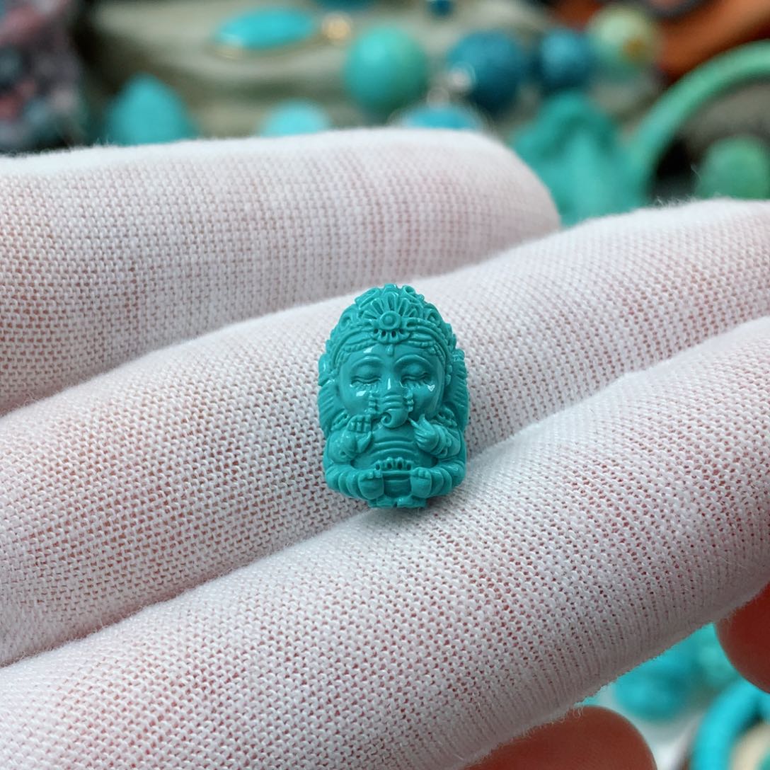 绿松石珠宝奇石未镶嵌