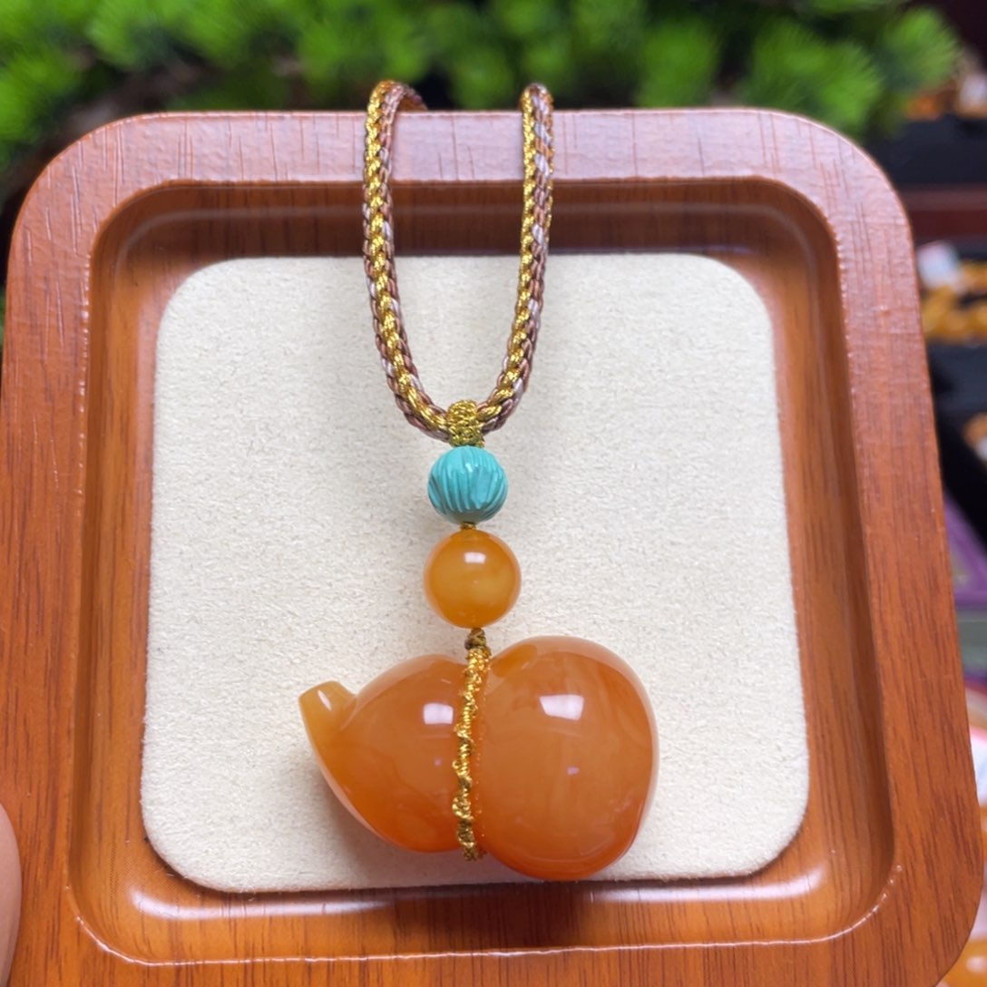 未镶嵌颈饰蜜蜡项链