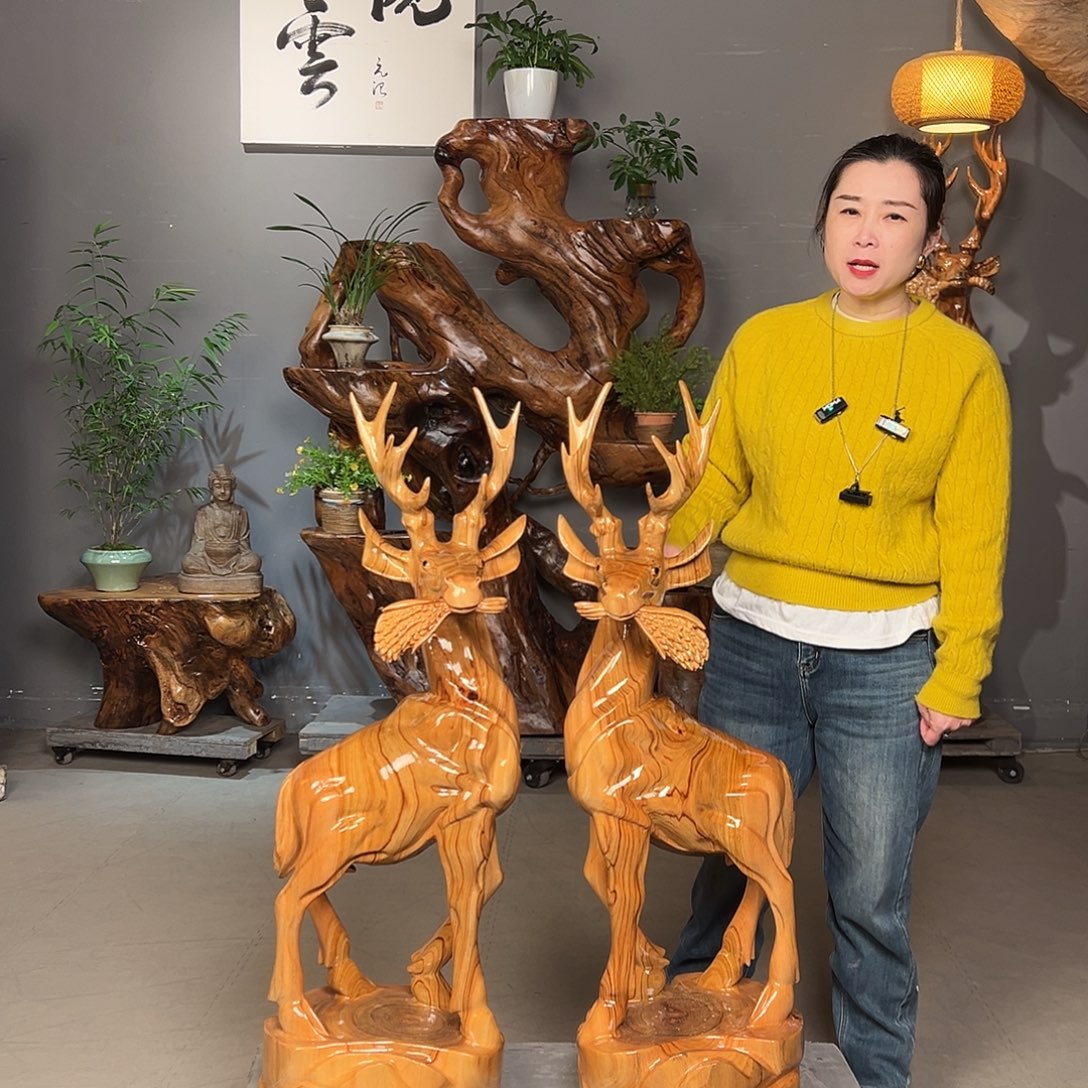 一对105cm高整体无拼接
