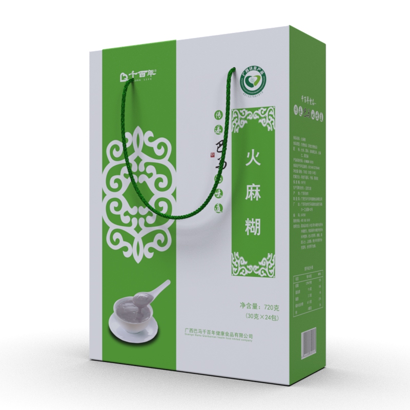 广西巴马特产火麻糊礼盒装营养早餐食品720g