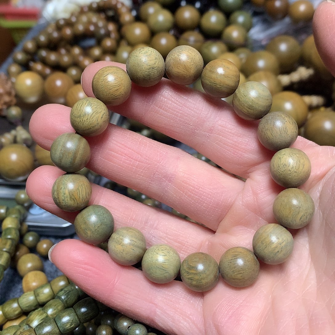 维腊木（绿檀）手串/手链摆*
