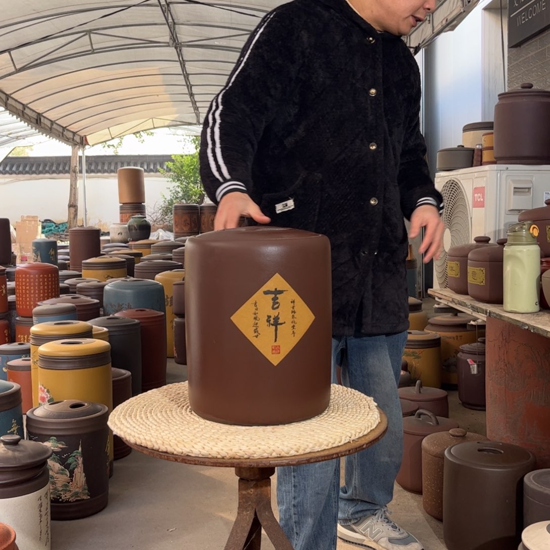 茶叶罐紫砂10 饼茶叶罐