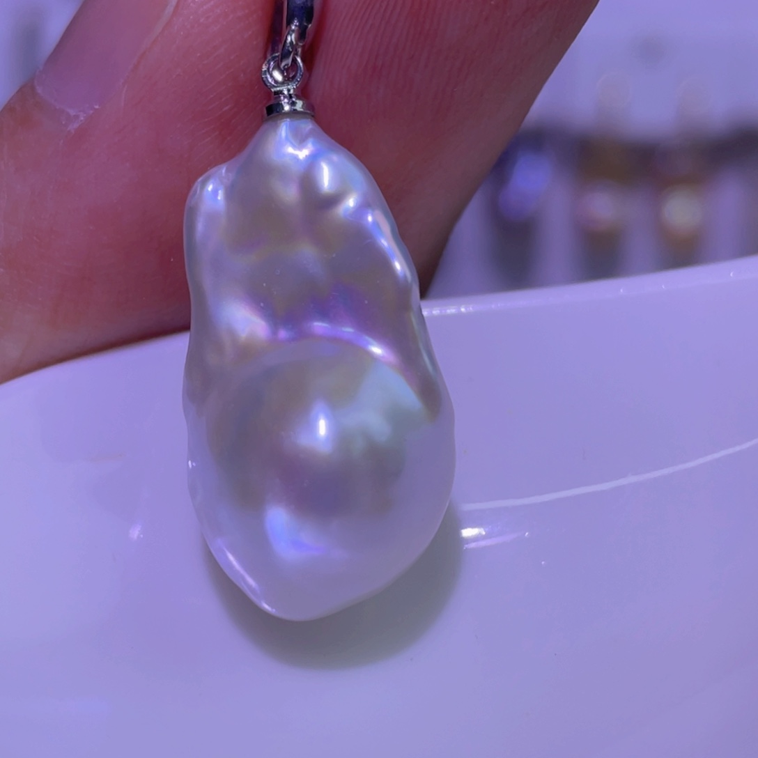 W***甜淡水珍珠未镶嵌天然淡水珍珠吊坠