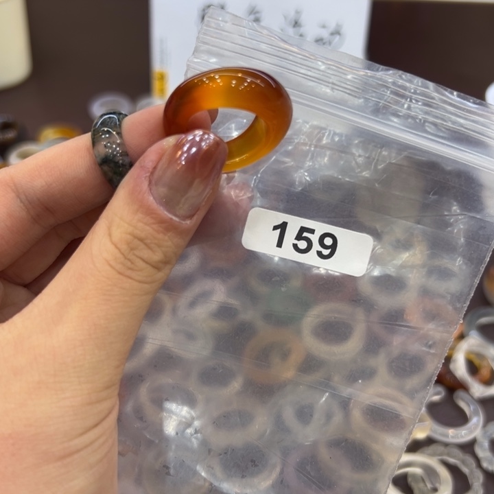 玛瑙/玉髓合金戒指159港14送一