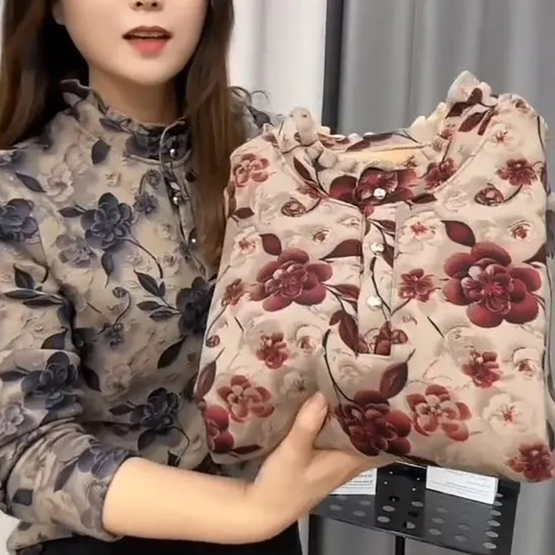 【双面澳绒】2025秋冬新款半高领外穿修身显瘦洋气长袖T恤上衣小衫