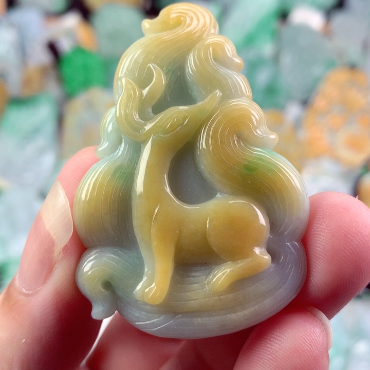 翡翠未镶嵌吊坠(不含链)