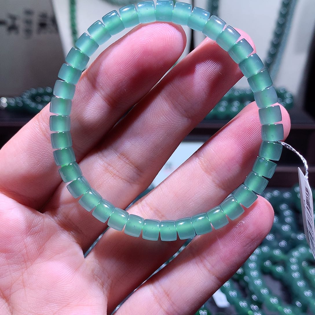 未镶嵌手链翡翠天然a货翡翠手串5.8