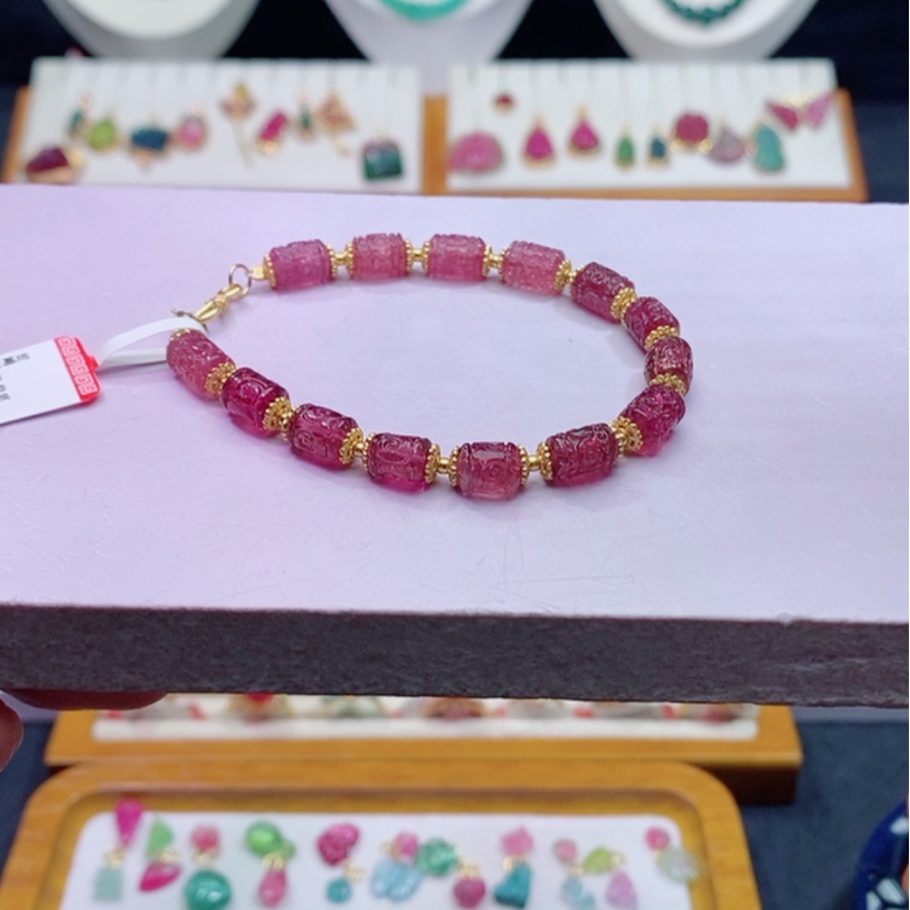 【闪购商品】碧玺碧玺m未镶嵌回纹手链