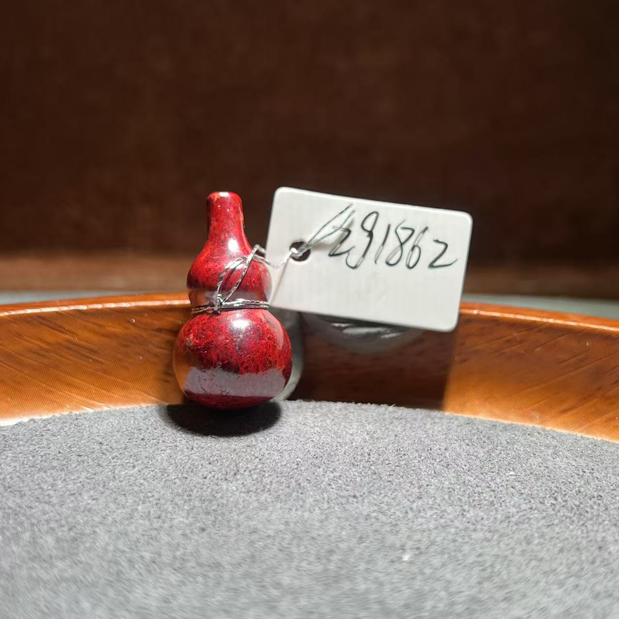 天然辰砂【张老斯珠宝】天然朱砂葫芦吊坠zg1862