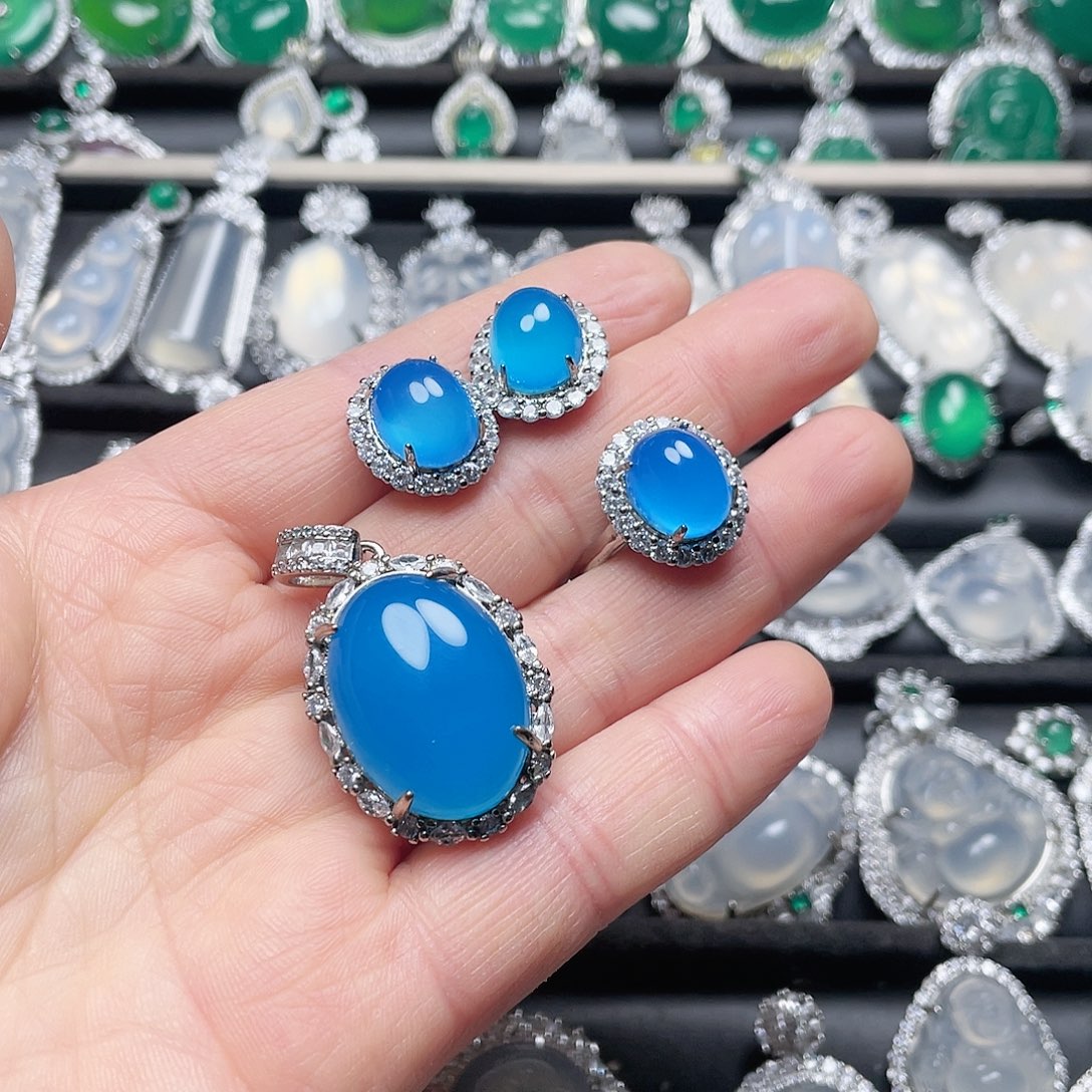 玛瑙/玉髓挂件合金