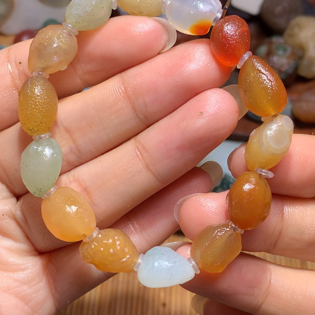 未镶嵌玛瑙/玉髓珠宝半成品