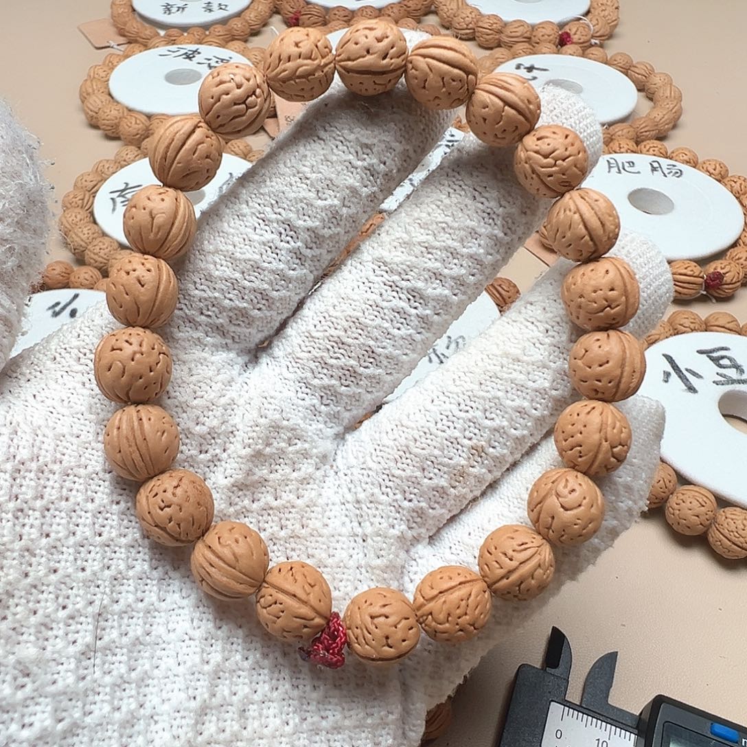 军***手串桃核1.1皮质硬