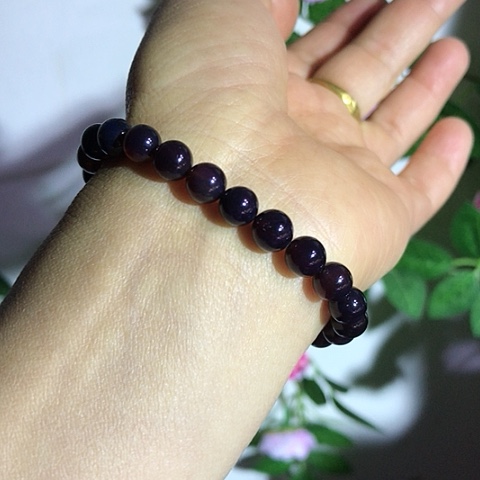 琥珀手串未镶嵌福利紫罗兰手串尺寸7.5的