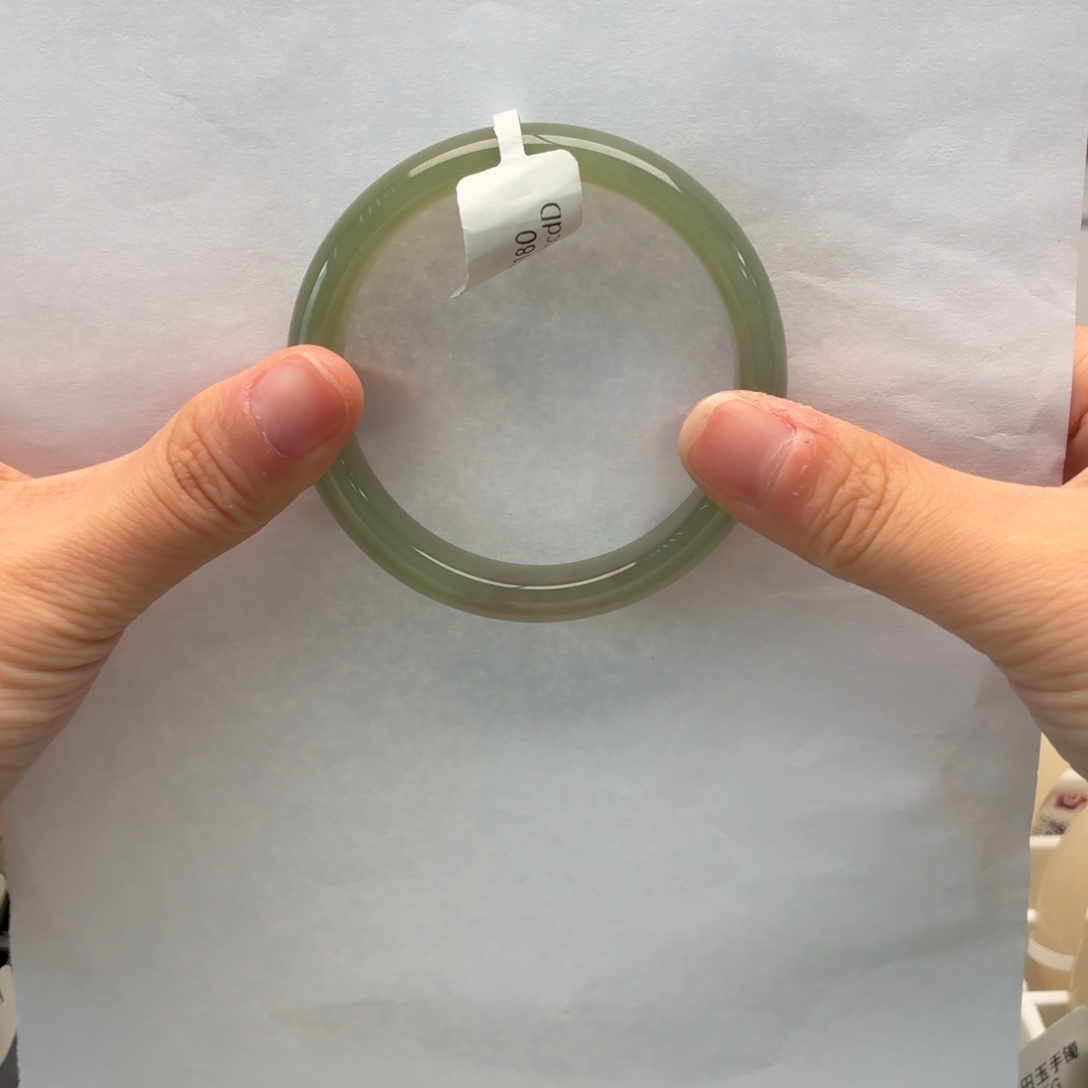 和田玉手镯未镶嵌52