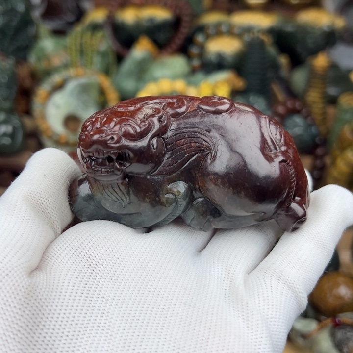 岫岩河磨玉（透闪石质玉）把件未镶嵌可**求