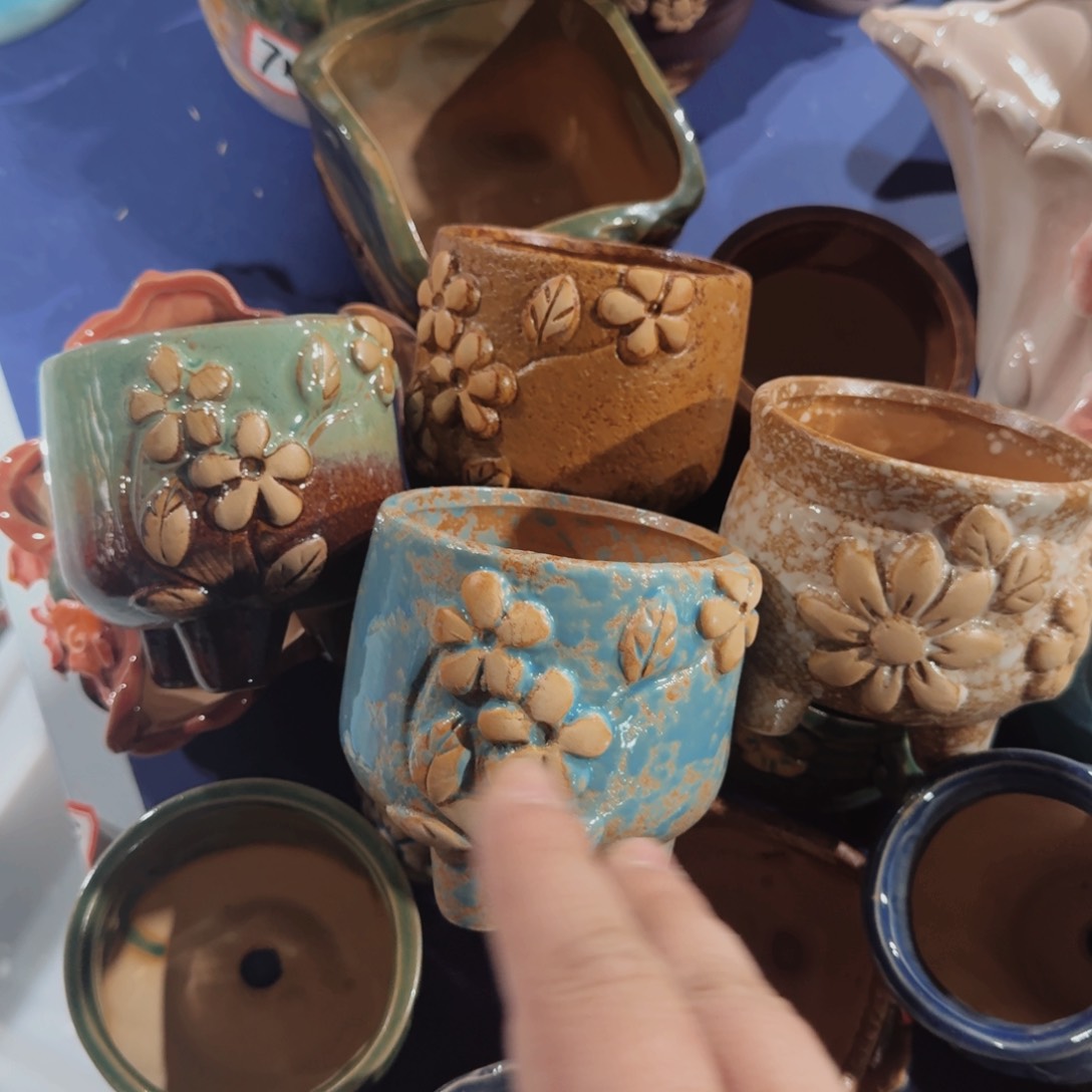 紫砂花盆粗陶盆醋