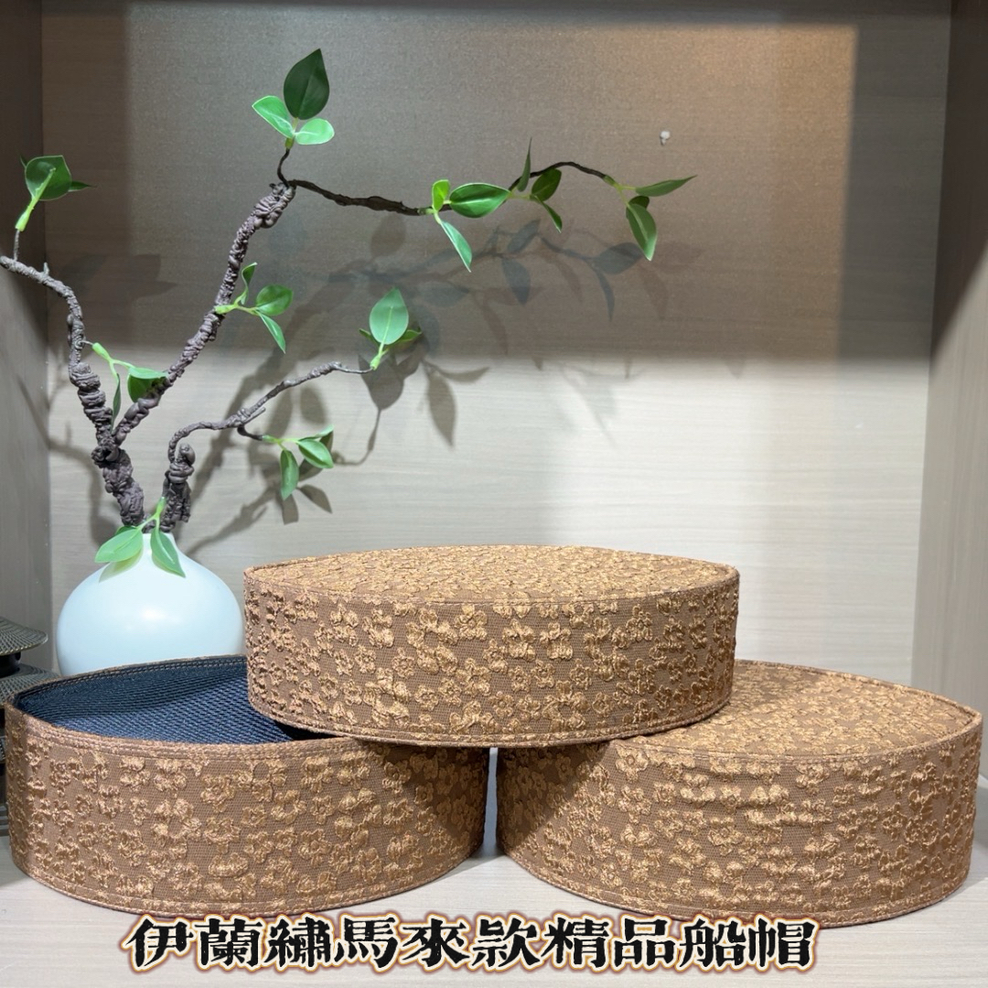 回族男士精品马来款船帽  回族男士咖色梅花  回族帽子 平顶帽