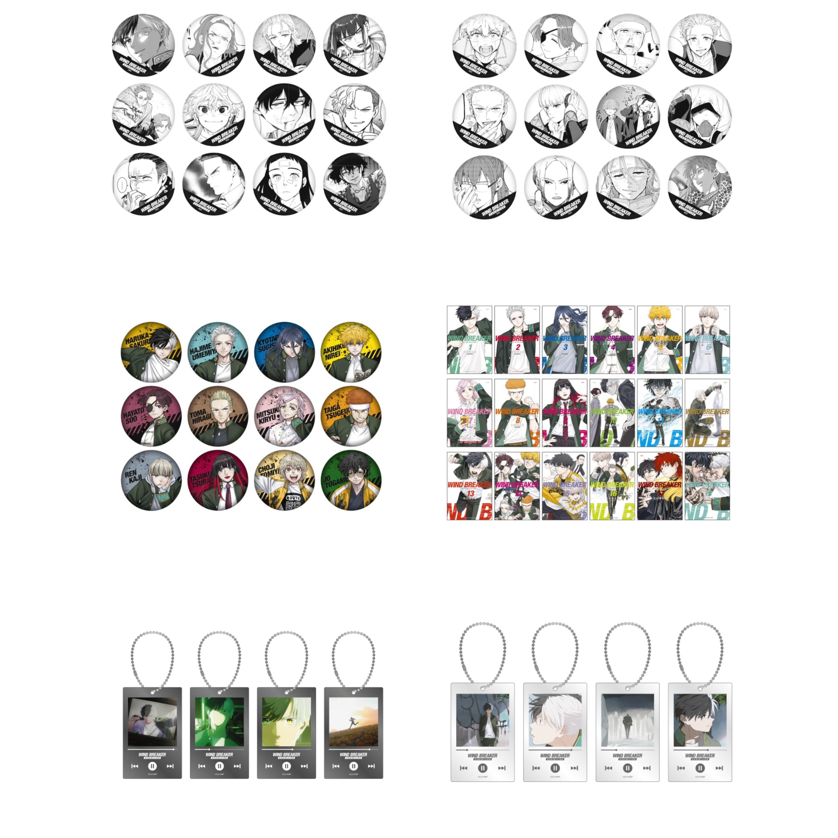【冰糖日谷】防风铃原画展制品 游戏柄吧唧 黑白吧唧 樱遥挂件盲抽