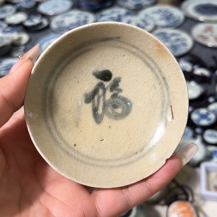 瓷片瓷片茶托喝茶非常不错