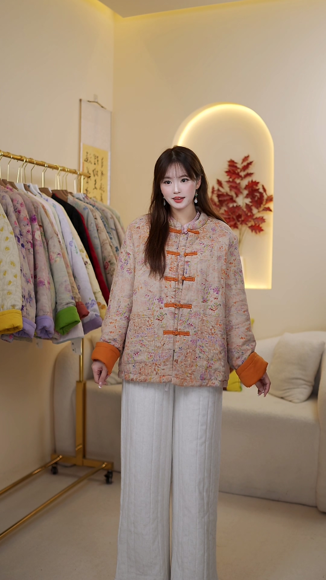 沫沫家【满天星-棉服】2025款原创新中式国风冬季保暖棉服外套