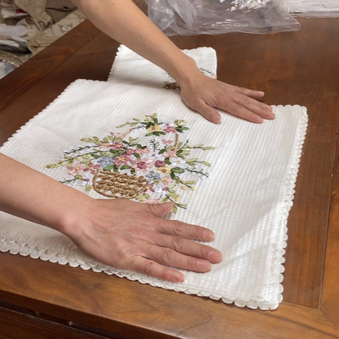 亚麻棉羊毛蚕丝化纤涤纶棉麻067-2个抱枕套