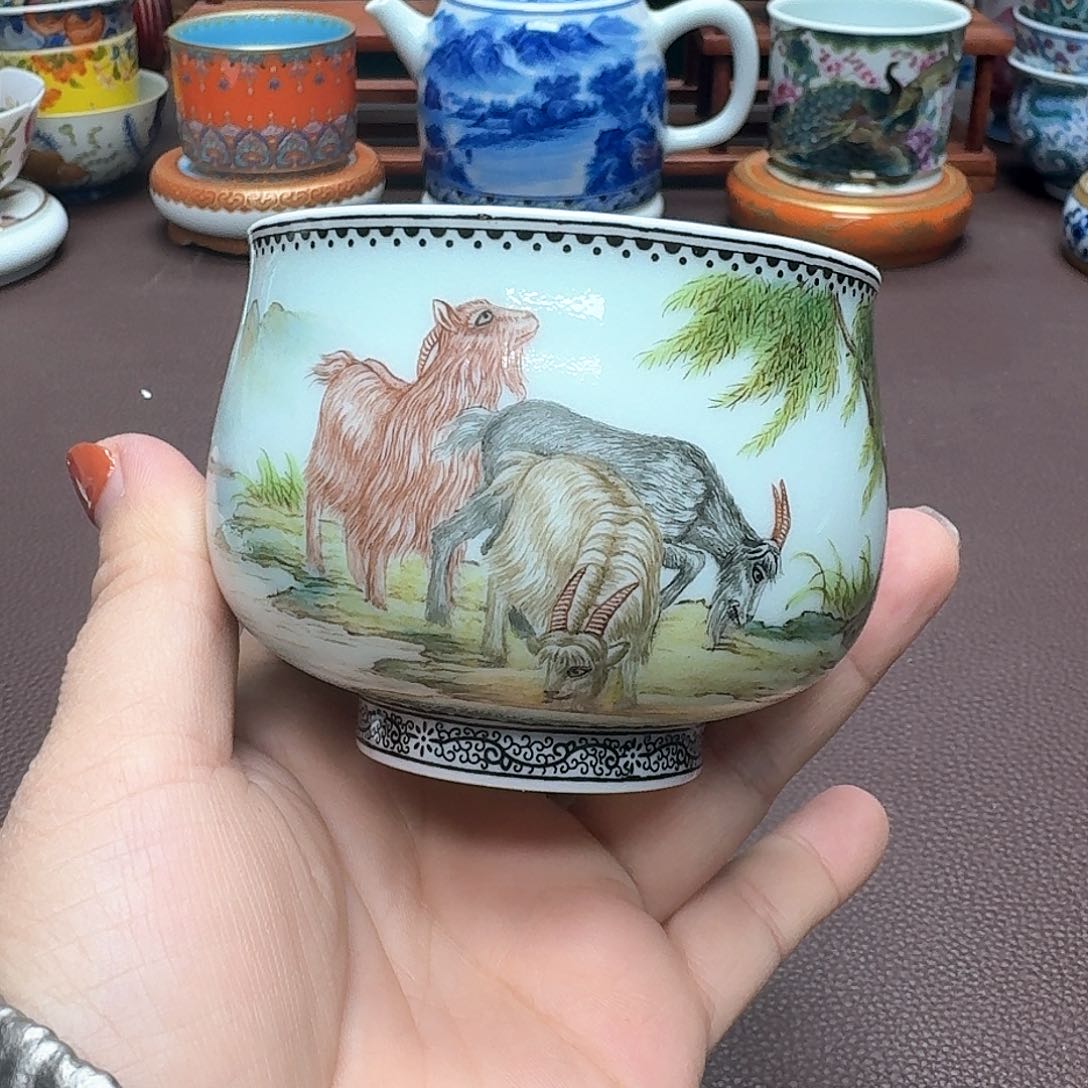 瓷片景德镇仿古手工制作精品展示