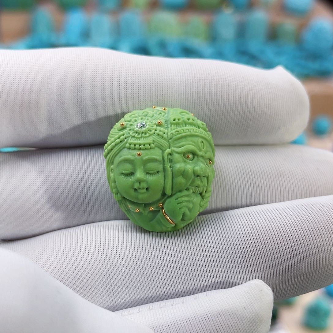 绿松石珠宝奇石未镶嵌