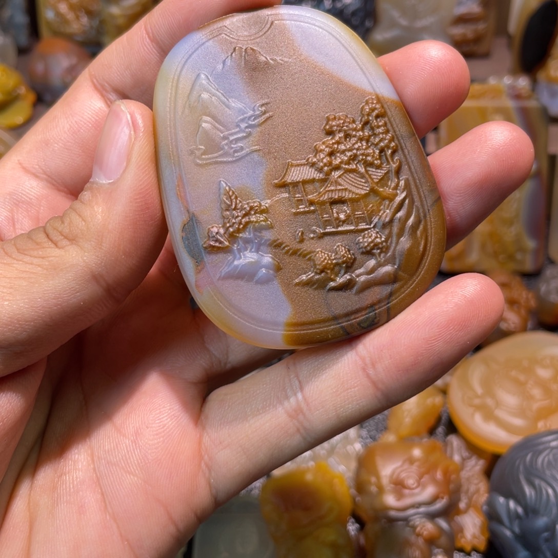 玛瑙/玉髓未镶嵌颈饰