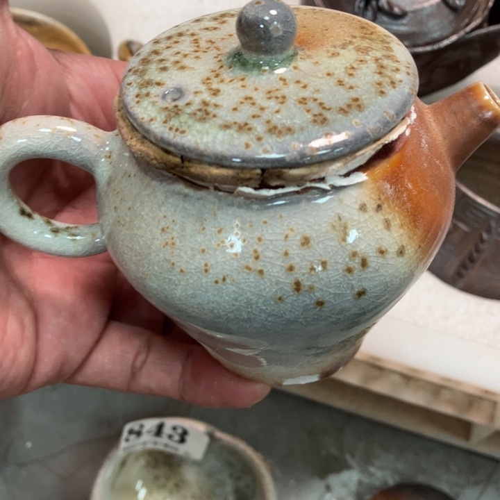 柴烧杯子与宝瓶大放漏