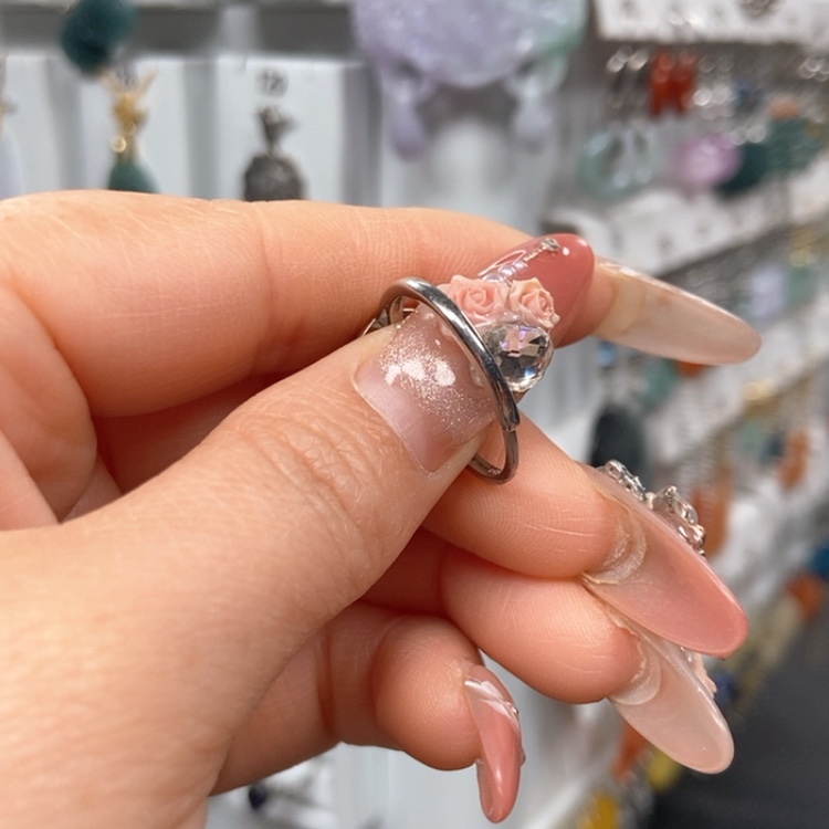 【闪购商品】翡翠耳饰银S925镶嵌益****理戒指