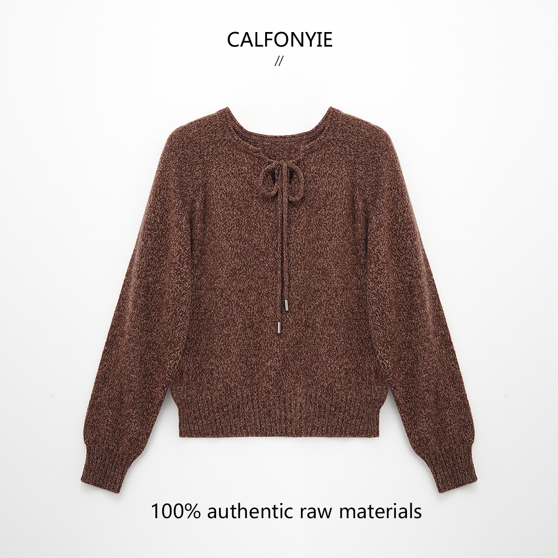 气质复古系绳针织套头衫上衣秋冬89351针织衫