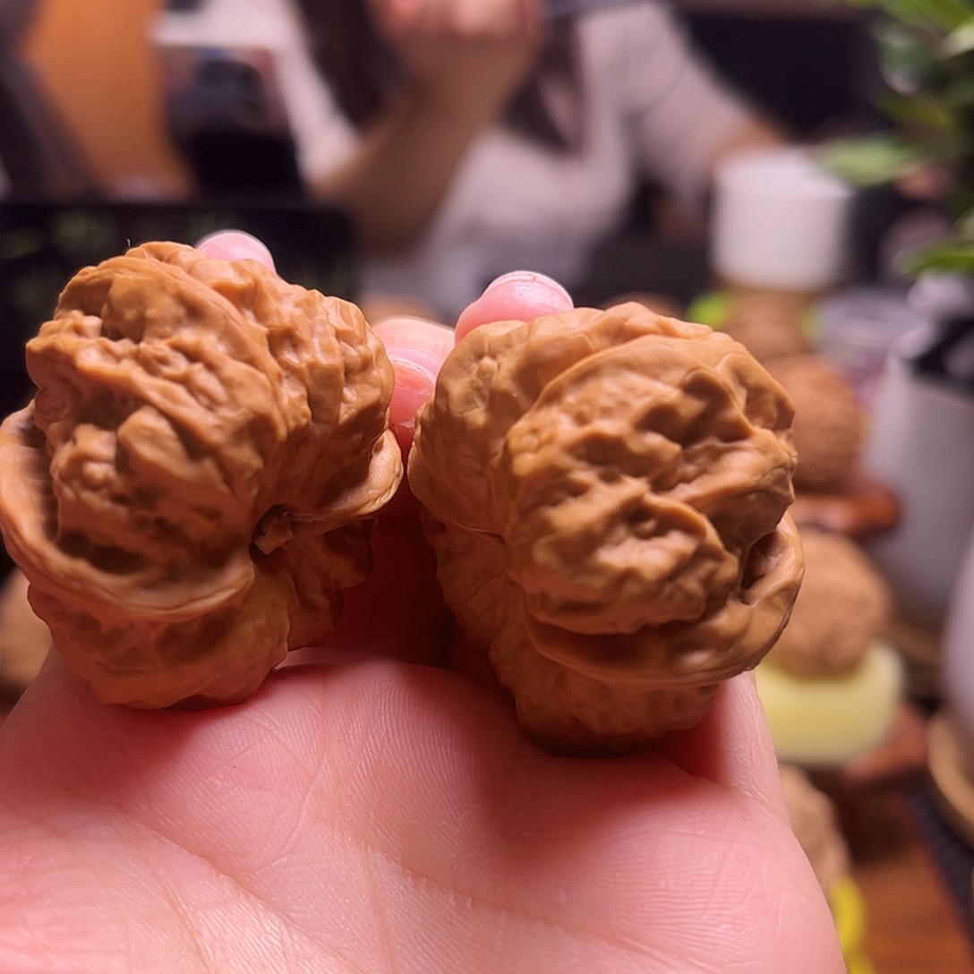 狮***兄文玩核桃把件38尺蛤蟆41