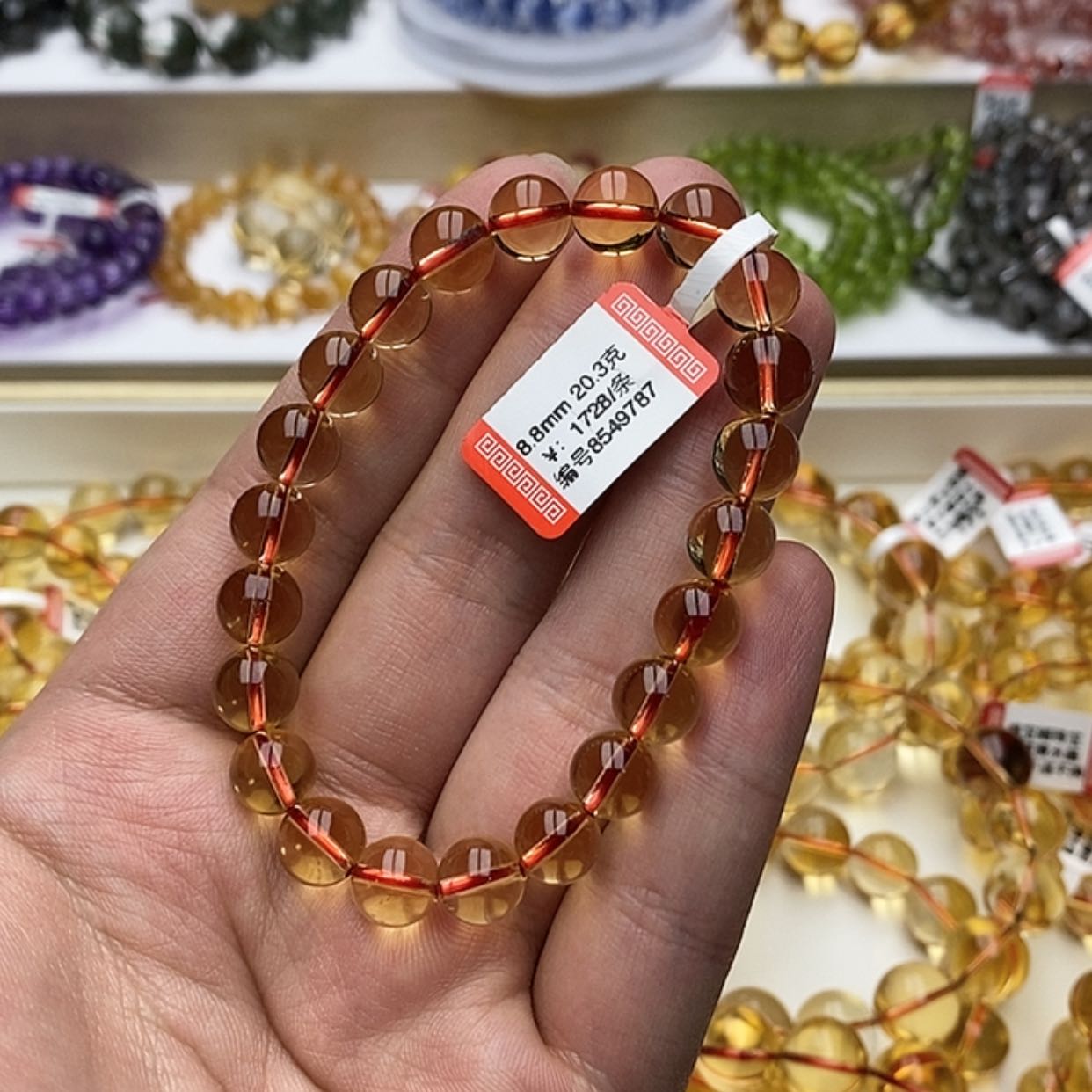 【闪购商品】黄晶手链未镶嵌黄水晶