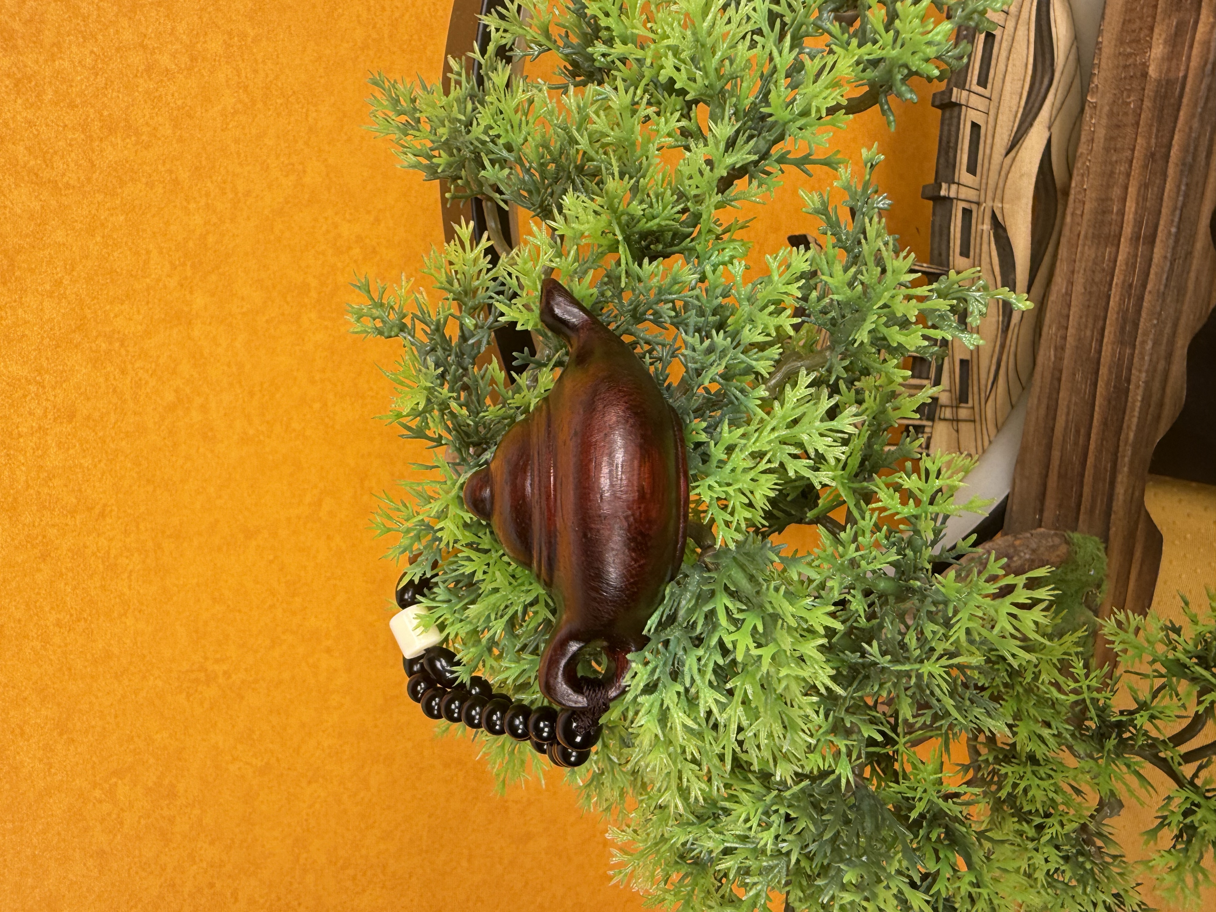 手把件檀木精美把把胡