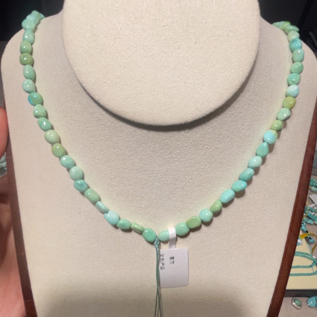 绿松石未镶嵌随型长串