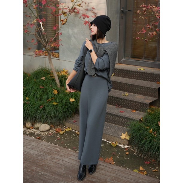 GIRDEAR/哥弟秋冬小众设计感慵懒风针织套装168001