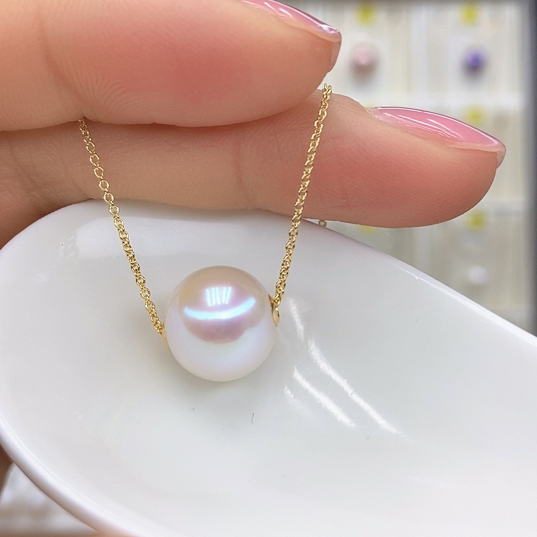 吊坠(赠链)淡水珍珠18K金镶嵌