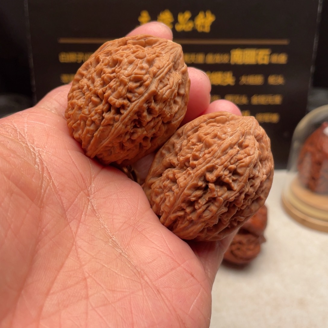 文玩核桃把件35尺全品大蒜头