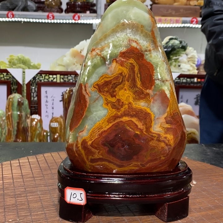 石材立***光家居摆件 奇石摆件