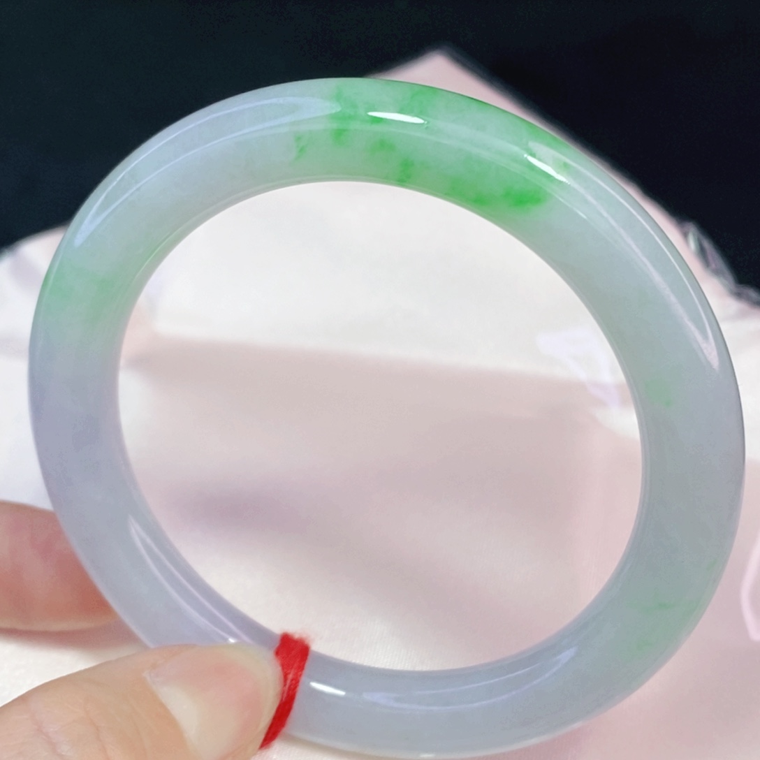 未镶嵌手镯翡翠57圆镯