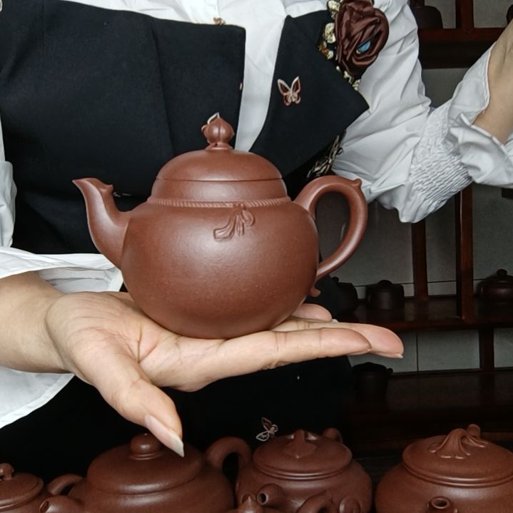 紫砂茶壶无**锋原矿底曹青