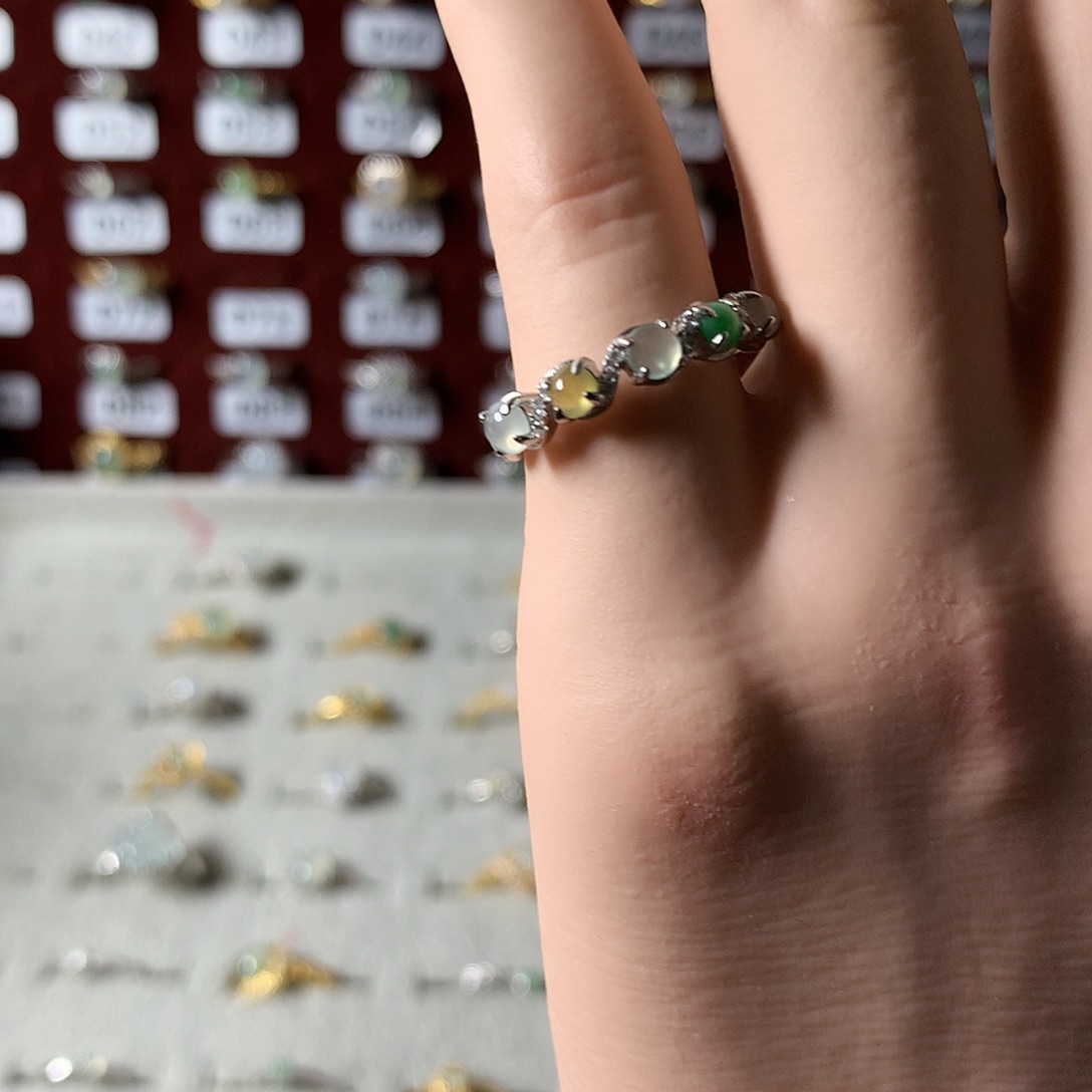 可***多翡翠未镶嵌戒指780