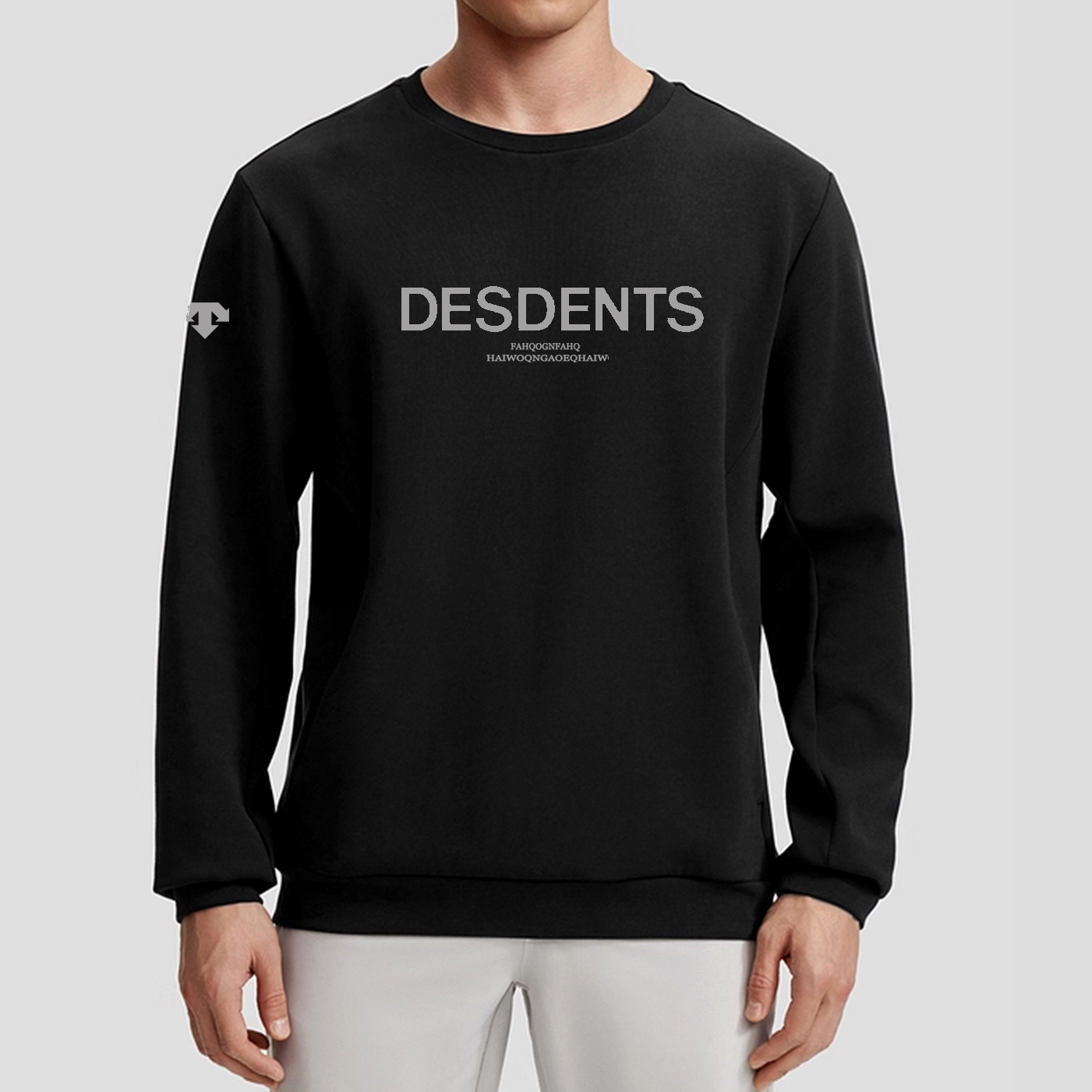 男子上衣套头秋季标准卫衣长袖圆领D107