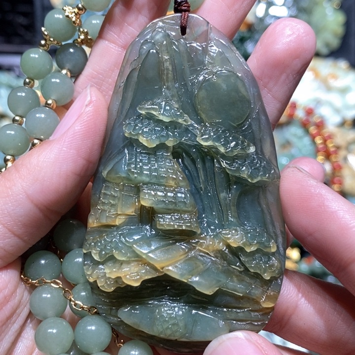 岫玉毛衣链未镶嵌