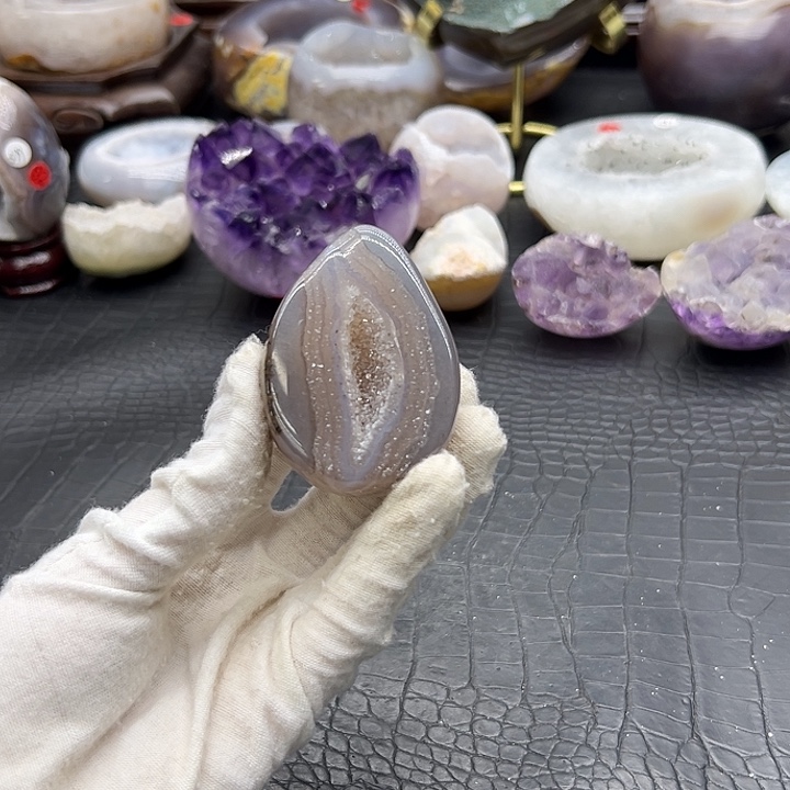 水晶未镶嵌珠宝半成品